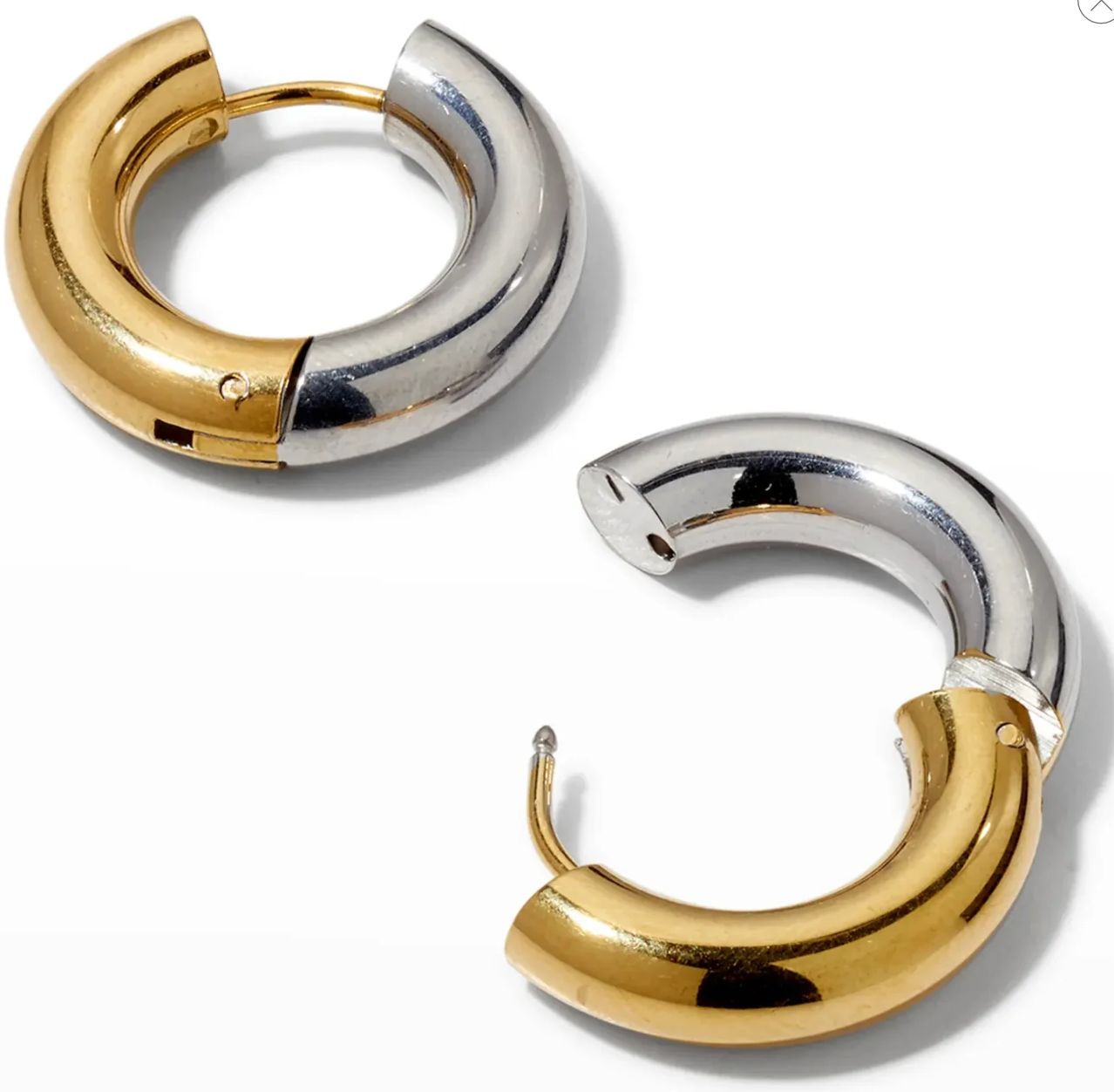 Undecided- TwoTone Earring, Size: Large