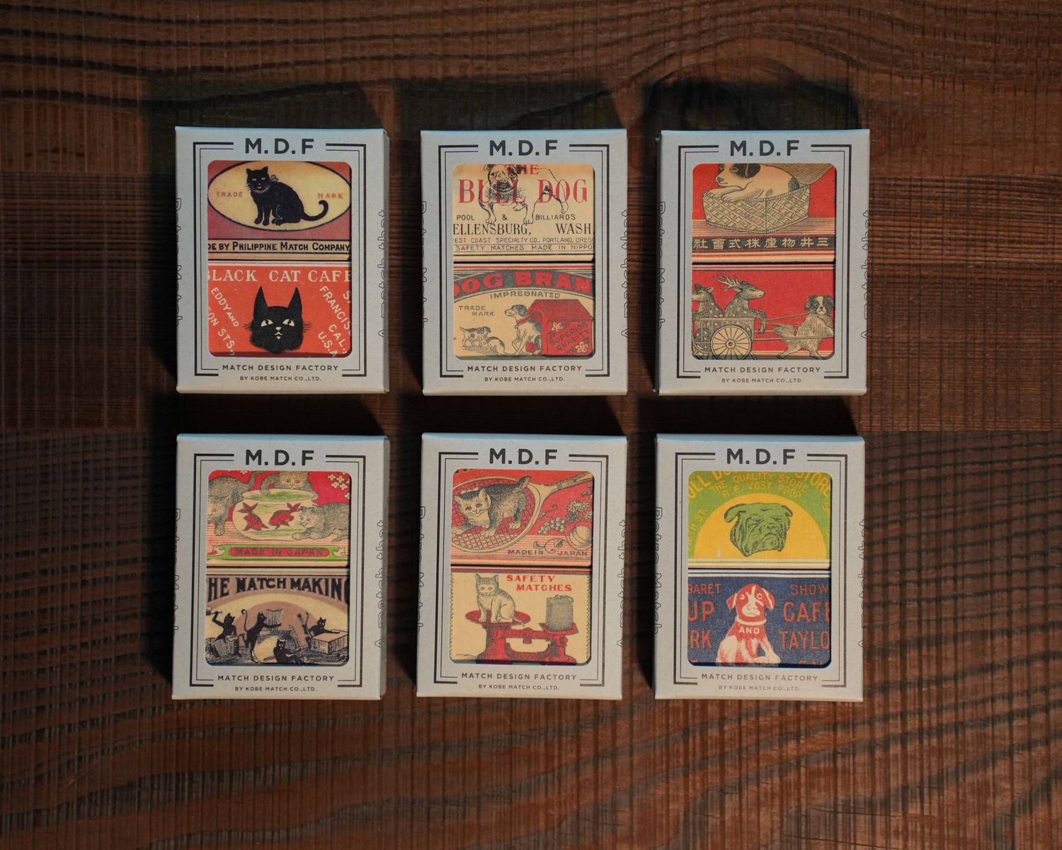 Family Pets - M.D.F. Retro Safety Matches Assorted Box B