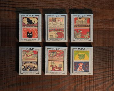 Family Pets - M.D.F. Retro Safety Matches Assorted Box B