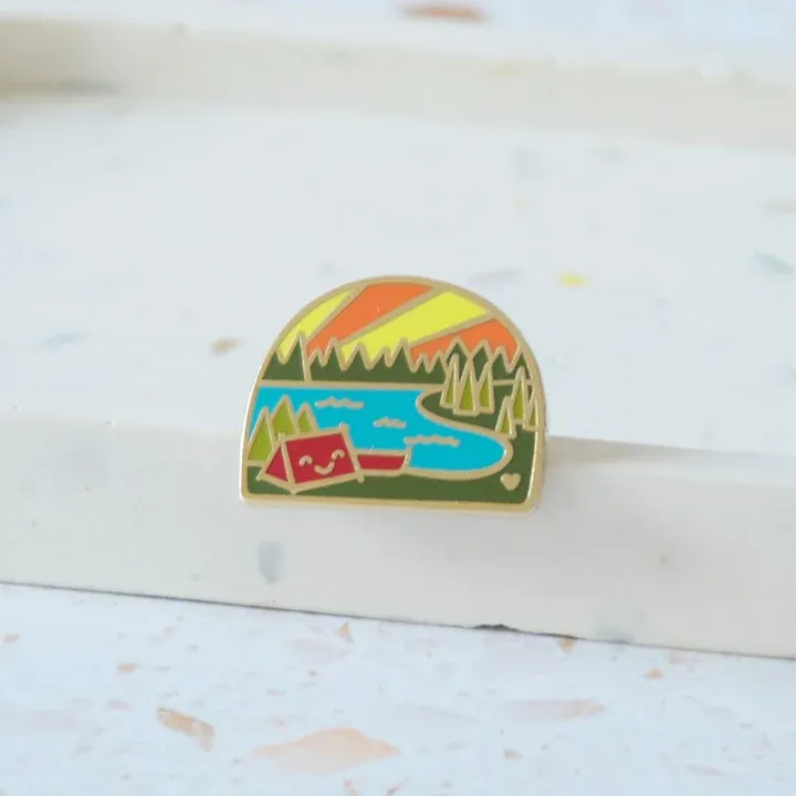 Camping Forest Enamel Pin