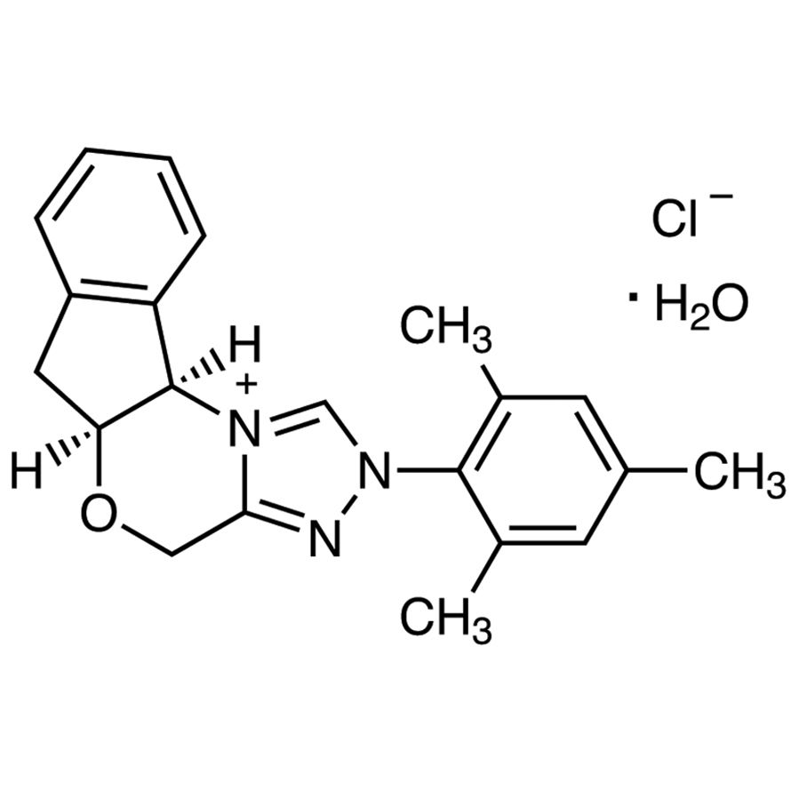 (-)-(5aS,10bR)-5a,10b-Dihydro-2-(2,4,6-trimethylphenyl)-4H,6H-indeno[2,1-b][1,2,4]triazolo[4,3-d][1,4]oxazinium Chloride Monohydrate&gt;98.0%(HPLC)100mg