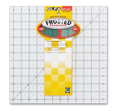 12.5&quot; Square Frosted Ruler