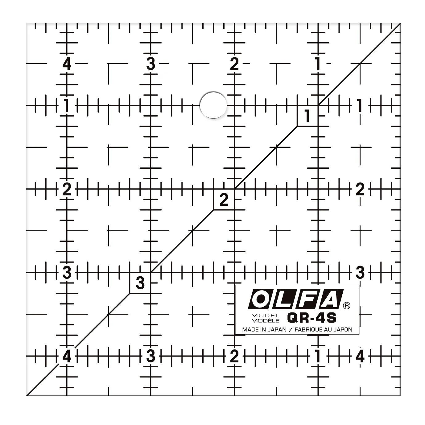 4-1/2&quot; Square Frosted Ruler