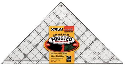 The Pyramid 6.5&quot; Right Triangle Frosted Ruler