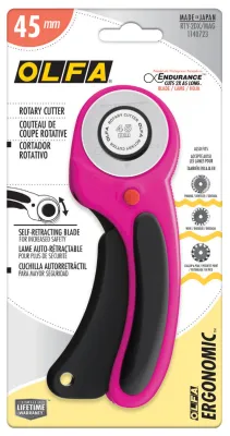 45mm Ergonomic Rotary Cutter in Magenta