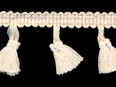 Cotton Tassel Fringe 2” in Natural