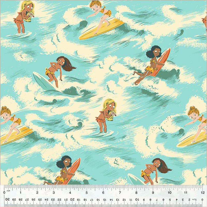 Sayulita in Aquamarine,Malibu by Heather Ross,Windham