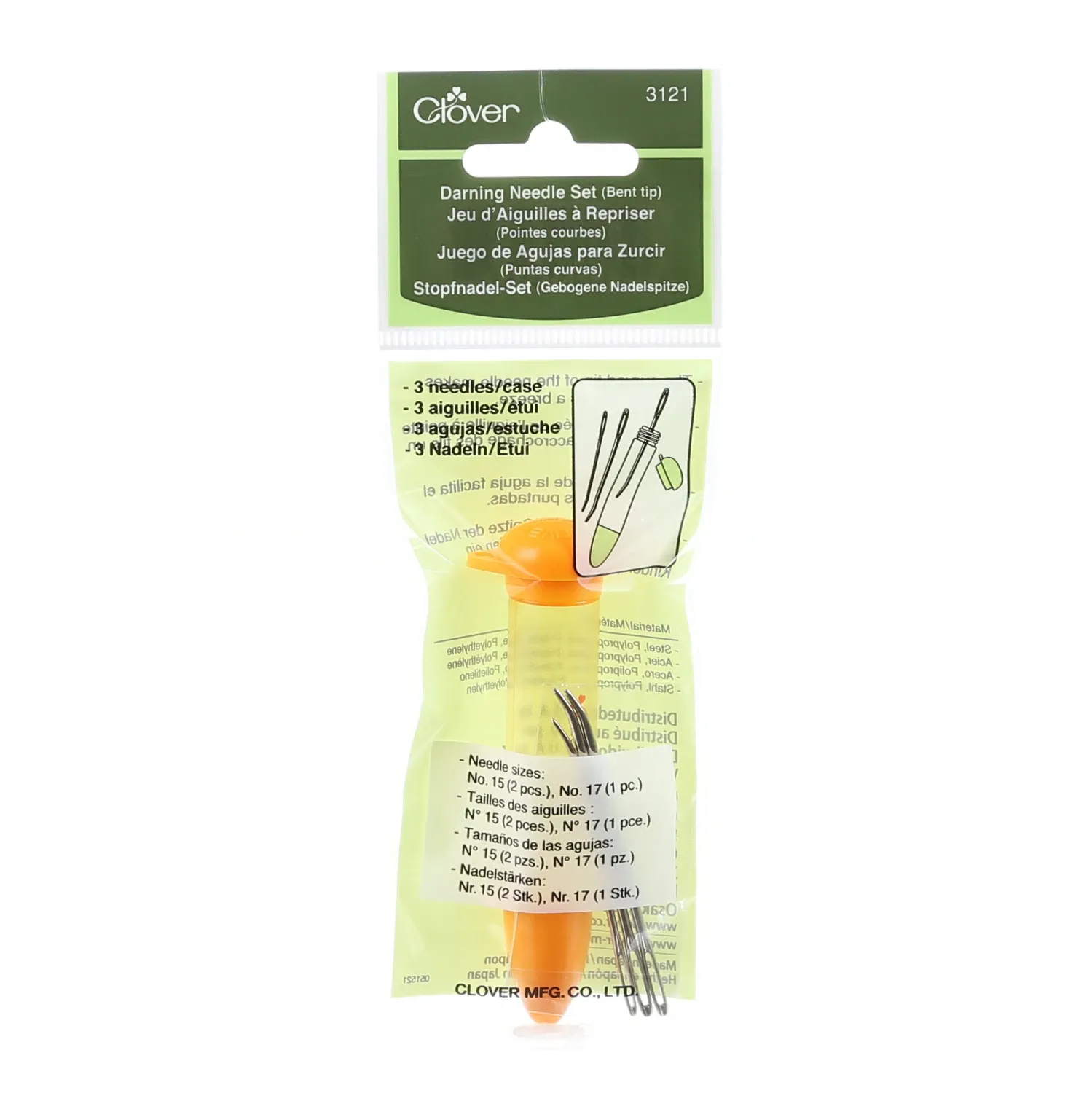 Bent Tip Darning Needles Set Chibi