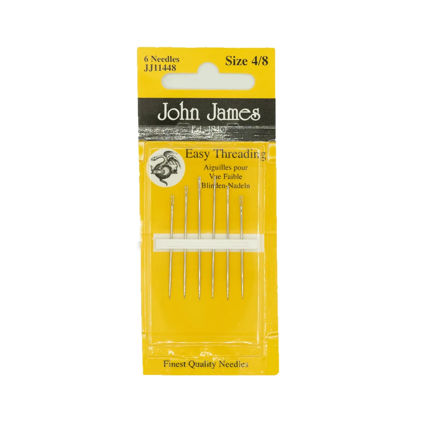 John James Easy Threading Needles Size 4/8