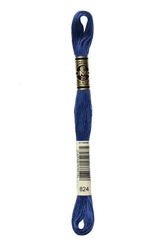 Embroidery Floss in Marine Blue 824