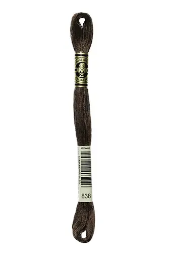 Embroidery Floss in Dark Wood 838