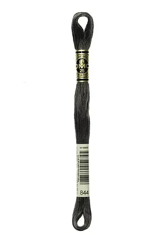 Embroidery Floss in Black Pepper 844