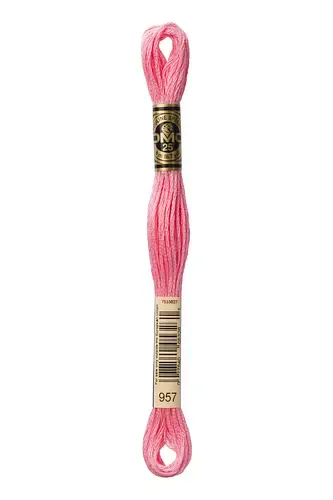 Embroidery Floss in Bubblegum Pink 957