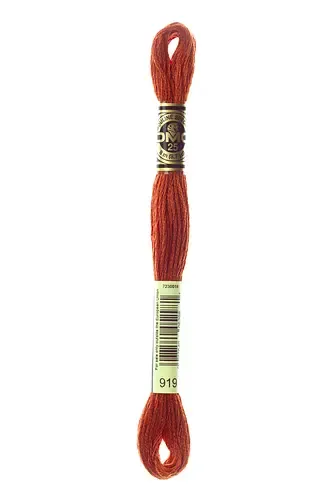 Embroidery Floss in Terracotta Brown 919