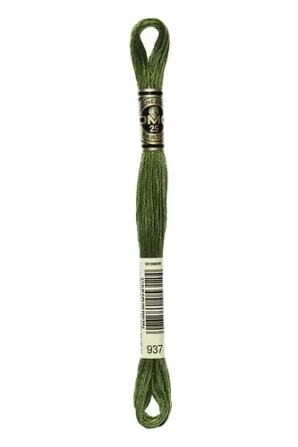 Embroidery Floss in Moss 937