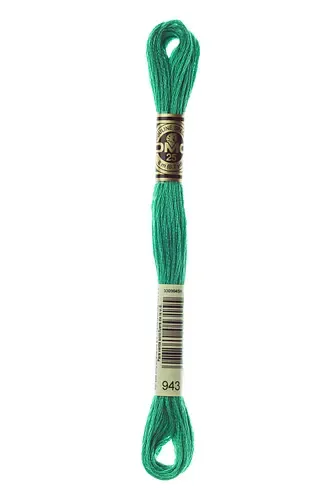 Embroidery Floss in Acid Green 943