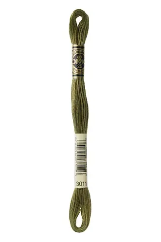 Embroidery Floss in Deep Olive 3011