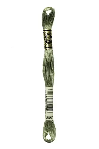 Embroidery Floss in Silver Green 3052