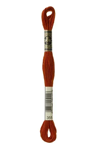 Embroidery Floss in Red Brown 355