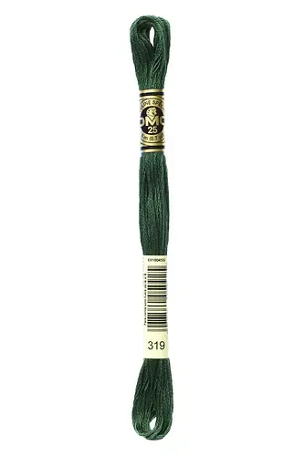Embroidery Floss in Shaded Green 319