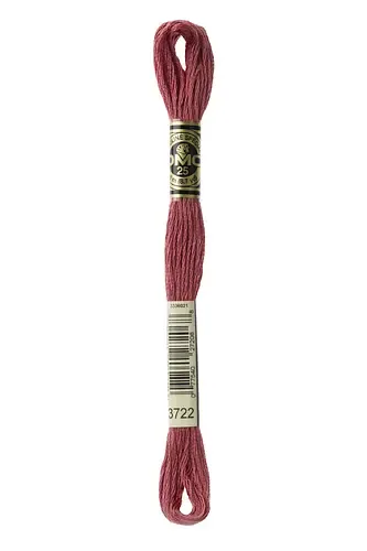 Embroidery Floss in Dark Rosewood 3722 