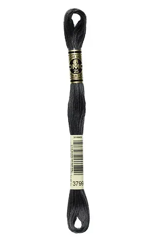 Embroidery Floss in Anthracite 3799 