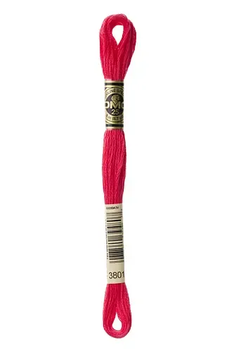 Embroidery Floss in Tulip Red 3801 