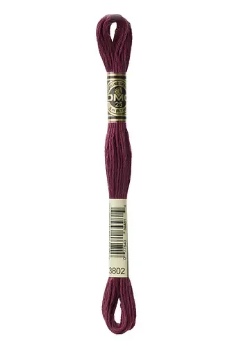 Embroidery Floss in Aubergine 3802 