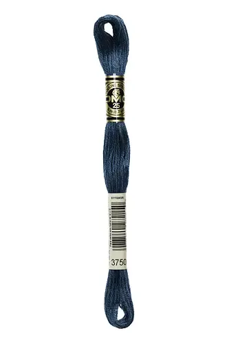 Embroidery Floss in  Dark Petrol Blue 3750 