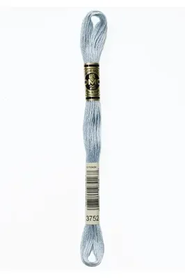 Embroidery Floss in Light Porcelain Blue 3752