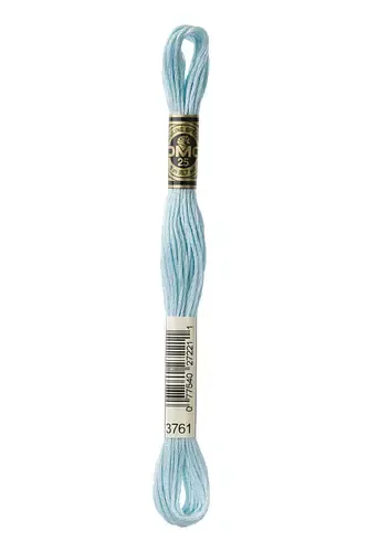 Embroidery Floss in Aquamarine Blue 3761 