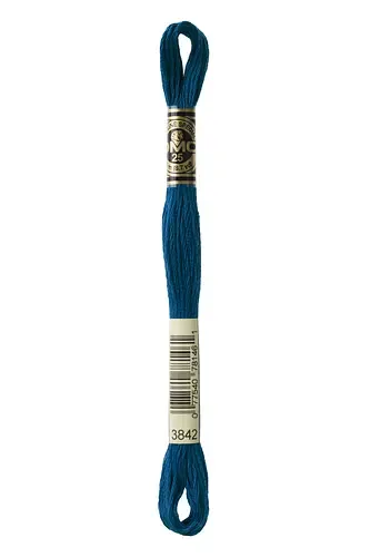 Embroidery Floss in  Prussian Blue 3842 