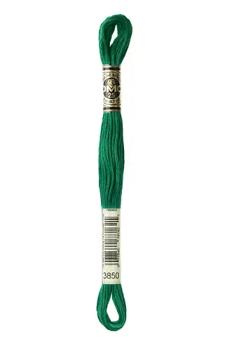 Embroidery Floss in Emerald 3850 