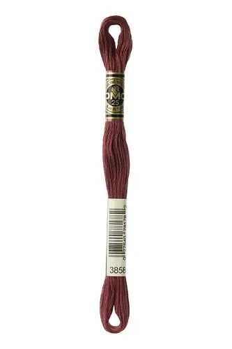 Embroidery Floss in Rose Brown 3858