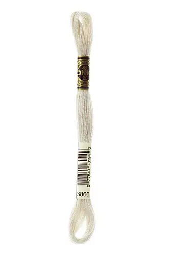 Embroidery Floss in Garlic White 3866 