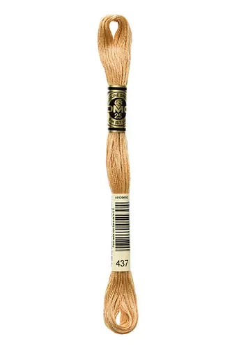 Embroidery Floss in Camel 437 
