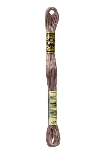 Embroidery Floss in Little Gray 451 