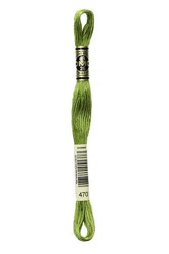 Embroidery Floss in Olive Green 470 