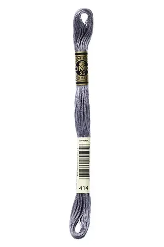 Embroidery Floss in Lead 414 