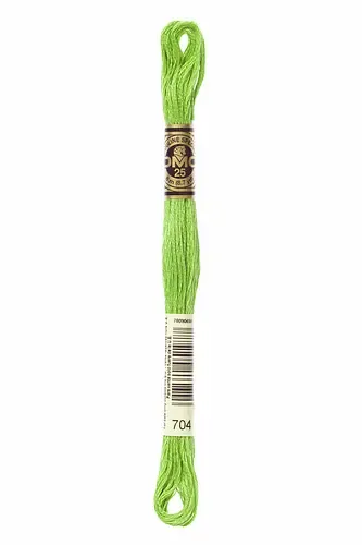 Embroidery Floss in Lime 704 