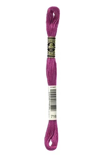 Embroidery Floss in Rose Magenta 718 
