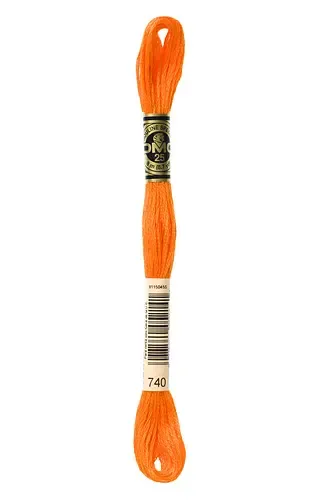 Embroidery Floss in Orange Papaya 740 