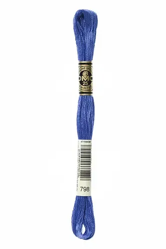 Embroidery Floss in Cobalt Blue 798 