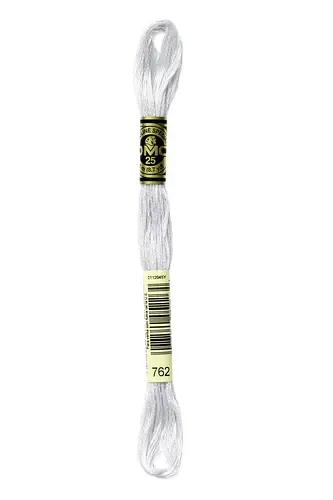 Embroidery Floss in Pearl Grey 762 
