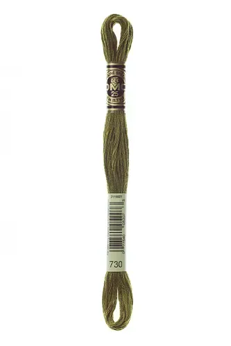 Embroidery Floss in Khaki 730 