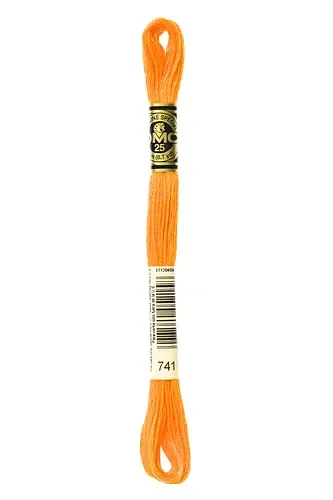 Embroidery Floss in Mandarin 741 