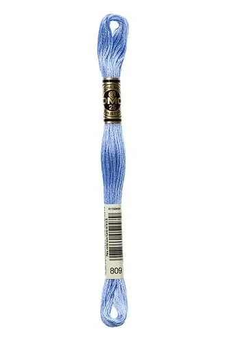Embroidery Floss in Soft Blue 809 