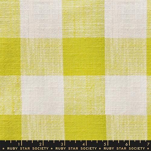Sunshine Toweling Checker in Citron 16”