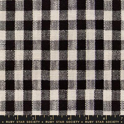 Sunshine Toweling Small Checker in Black 16”