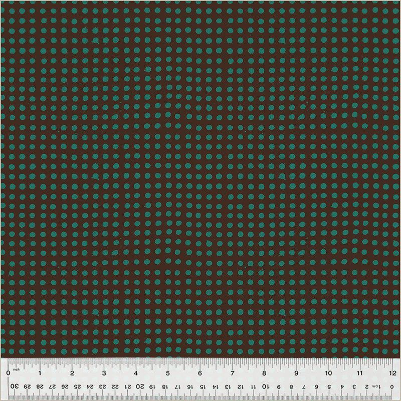 Dots in Truffle/China Blue